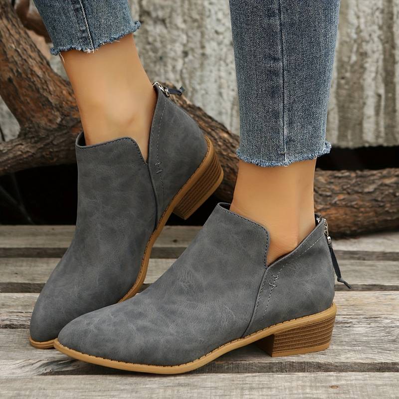 Rosie - Women's Suede Ankle Bootie