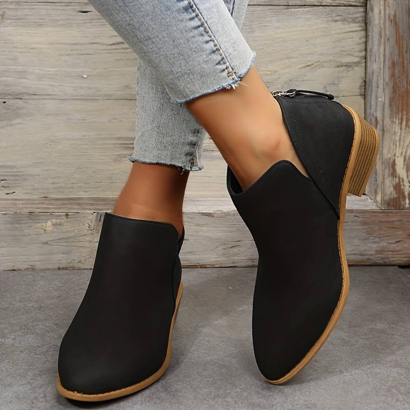 Rosie - Women's Suede Ankle Bootie