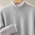 Rowan - Men's Brushed Crewneck Pullover with Ribbed Trim