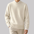 Rowan - Men's Brushed Crewneck Pullover with Ribbed Trim