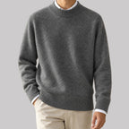 Rowan - Men's Brushed Crewneck Pullover with Ribbed Trim