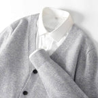 Samuel - Men's Wool V-Neck Cardigan  1