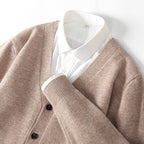 Samuel - Men's Wool V-Neck Cardigan  5