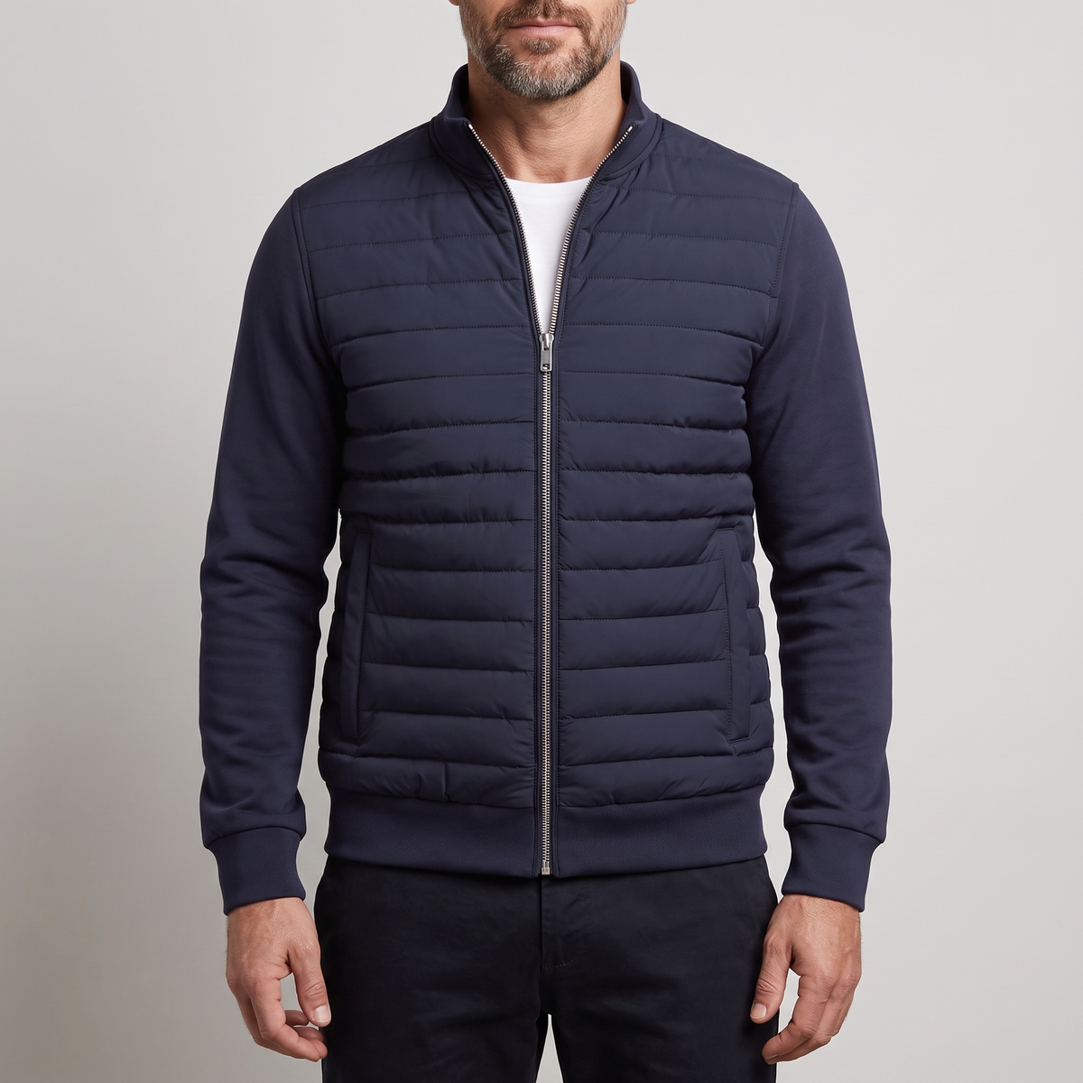 Sergio - Men’s Quilted Zip-Up Jacket
