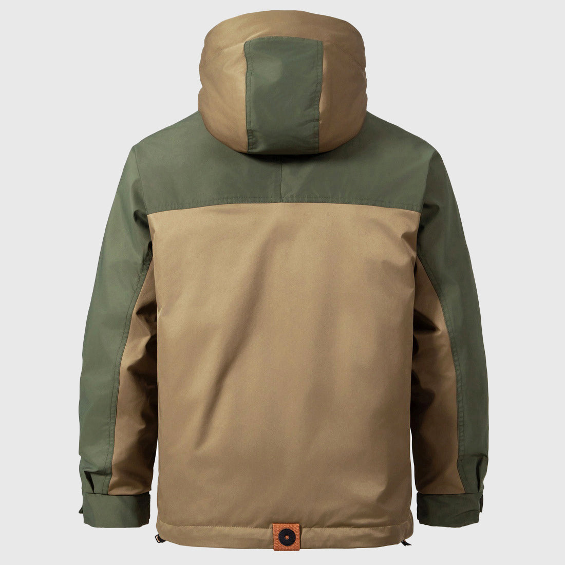 Silas - Men's Down Insulated Hooded Half-Zip Jacket