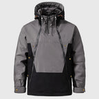 Silas - Men's Down Insulated Hooded Half-Zip Jacket