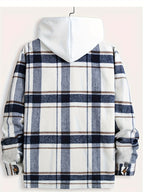 Simon - Men's Plaid Button-Front  Jacket