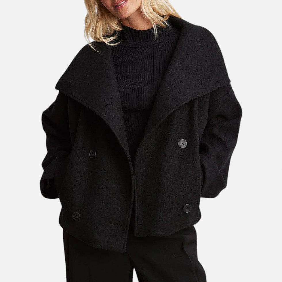 Sloan - Women's Wool-Blend Double-Breasted Blazer