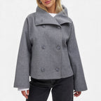 Sloan - Women's Wool-Blend Double-Breasted Blazer