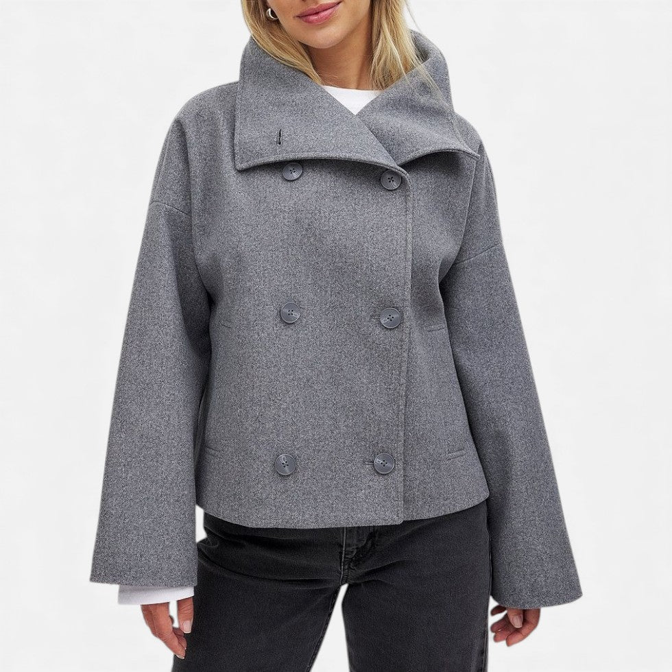 Sloan - Women's Wool-Blend Double-Breasted Blazer