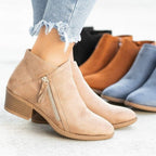 Tabitha - Women's Suede Wedge Ankle Boots