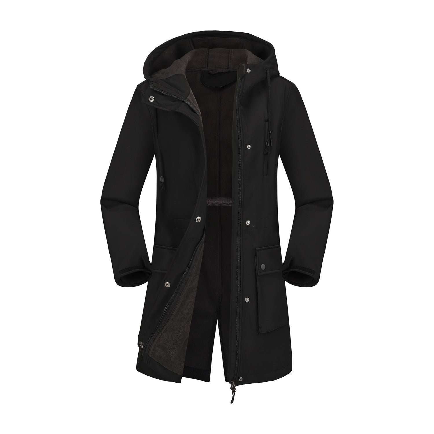 Tara - Women's Multi-Pocket Hooded Zip-Up Utility Jacket 3