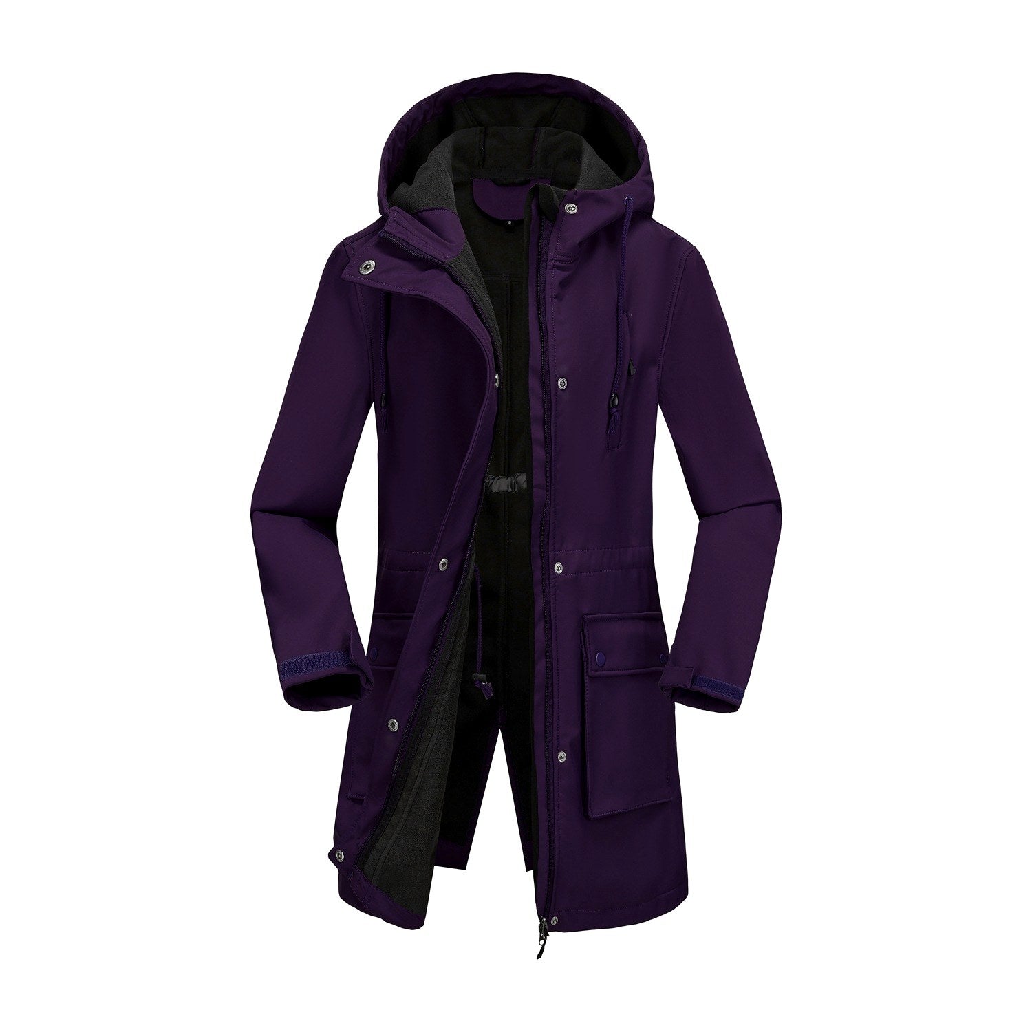 Tara - Women's Multi-Pocket Hooded Zip-Up Utility Jacket 4