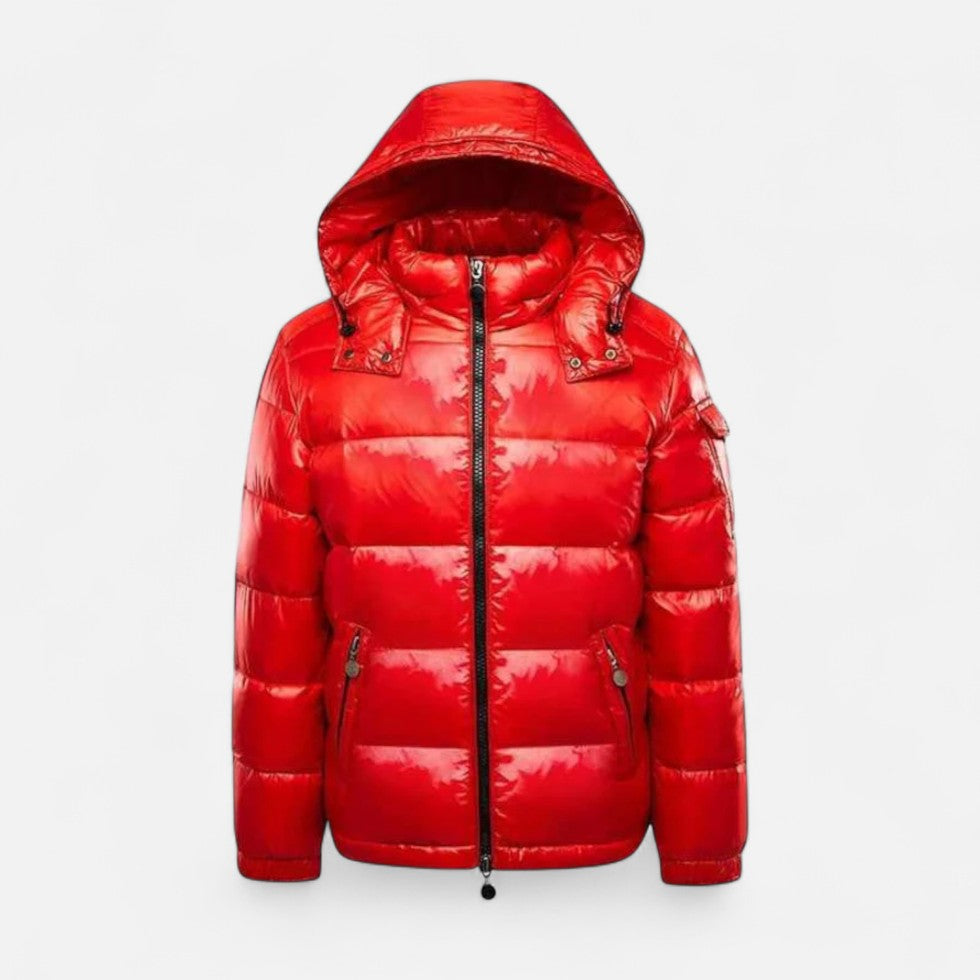 Thaddeus - Men's Quilted Puffer Jacket with Hood