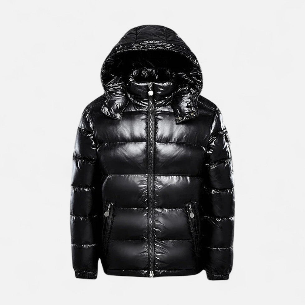 Thaddeus - Men's Quilted Puffer Jacket with Hood
