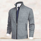 Theodore - Men's Full-Zip Mock Neck Cardigan