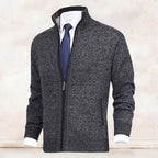 Theodore - Men's Full-Zip Mock Neck Cardigan