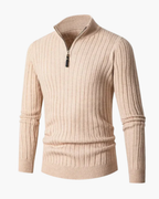 Theron - Men's Ribbed Half-Zip Pullover
