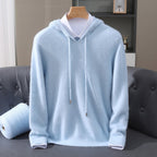 Thiago - Men's Cashmere Hooded Pullover with Drawstring