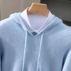 Thiago - Men's Cashmere Hooded Pullover with Drawstring