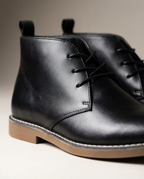 Thomas - Men's Lace-Up Desert Boots with Tan Crepe Sole