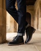 Thomas - Men's Lace-Up Desert Boots with Tan Crepe Sole