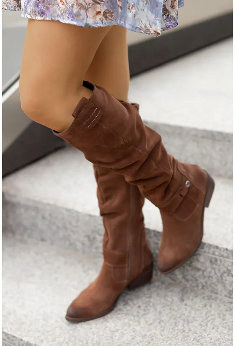 Tilda - Women's Knee-High Leather Boots