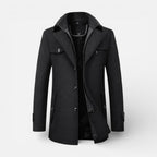 Tobias - Men's Wool-Blend Collared Coat