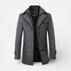 Tobias - Men's Wool-Blend Collared Coat
