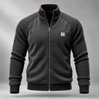 Trevor - Men's Textured Raglan Sleeve Stand Collar Jacket 2