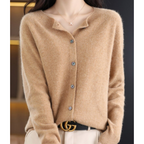 Valerie - Women's Cashmere Wool Knit Cardigan