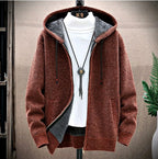 Vincent - Men's Fleece-Lined Knit Hooded Jacket 5