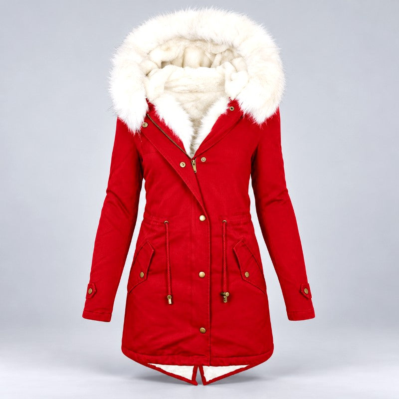 Wendy - Women's Parka with Drawstring Waist and Front Pockets 3
