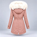 Wendy - Women's Parka with Drawstring Waist and Front Pockets 4