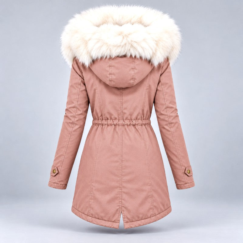 Wendy - Women's Parka with Drawstring Waist and Front Pockets 4