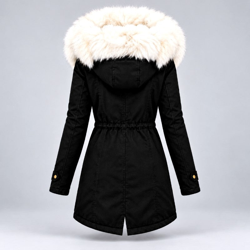 Wendy - Women's Parka with Drawstring Waist and Front Pockets 5