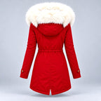 Wendy - Women's Parka with Drawstring Waist and Front Pockets 6